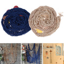 1.5x2M Nautical Fishing Net Shell Photo Prop Beach Scene DIY Party Mediterranean Decor Blue