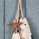 3 Pair Hand Carved Nautical Wooden Marine Fish Sea Scene Wall Hanging Decor