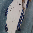 3 Pair Hand Carved Nautical Wooden Marine Fish Sea Scene Wall Hanging Decor