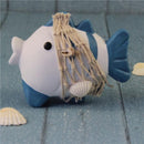 1 Pair Chic Handmade Nautical Bubble Fish Marine Scene DIY Bookshelf Table Decor Best Gift