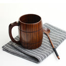 Wooden Tankard Beer Stein Mug Milk Coffee Drink Cup Wedding Groomsmen Gift
