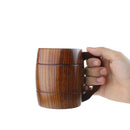 Wooden Tankard Beer Stein Mug Milk Coffee Drink Cup Wedding Groomsmen Gift