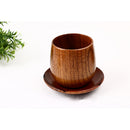 Japanese Wooden Tea Cup Coffee Mug Handmade Mugs Handle Drinkware Beer Party Decor
