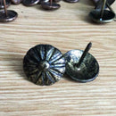 Pack of 100PCS Durable Daisy Upholstery Tacks Nails Sofa Shoe Door Furniture Decor Copper Stud Pins 19*20MM