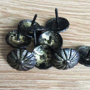 Pack of 100PCS Durable Daisy Upholstery Tacks Nails Sofa Shoe Door Furniture Decor Copper Stud Pins 19*20MM