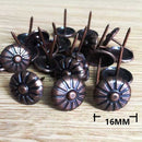 Pack of 100PCS Durable Daisy Upholstery Tacks Nails Sofa Shoe Door Furniture Decor Copper Stud Pins 16*20MM