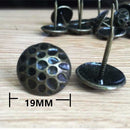 Pack of 100PCS Durable Dots Upholstery Tacks Nails Sofa Shoe Door Furniture Decor Copper Stud Pins 19*20MM