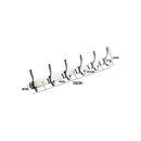 Corrosion Rust Resistant Double-deck 6-Hook Clothes Towel Hanging Chrome Robe Rack Holder Wall Mounted Hanger