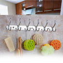 Corrosion Rust Resistant Double-deck 6-Hook Clothes Towel Hanging Chrome Robe Rack Holder Wall Mounted Hanger