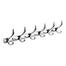 Corrosion Rust Resistant Double-deck 6-Hook Clothes Towel Hanging Chrome Robe Rack Holder Wall Mounted Hanger