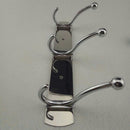 Corrosion Rust Resistant Double-deck 3-Hook Clothes Towel Hanging Chrome Robe Rack Holder Wall Mounted Hanger