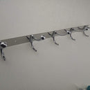 Wall Door Bathroom Bedroom Mounted Hanger 6 Hooks Coat Hat Towel Hook Rack