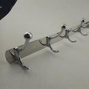 Wall Door Bathroom Bedroom Mounted Hanger 6 Hooks Coat Hat Towel Hook Rack