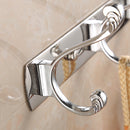 Stainless Steel 5-Hook Wall Hanger Coat Hat Clothes Robe Holder Home Bedroom Bathroom Clothes Towel Hanging Rack