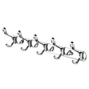 Easy Install Retro 5-Hook Wall Hanger Robe Towel Hanger Rack Metal Holder Home Bathroom Bedroom Kitchen Door Decor