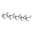 Easy Install Retro 5-Hook Wall Hanger Robe Towel Hanger Rack Metal Holder Home Bathroom Bedroom Kitchen Door Decor