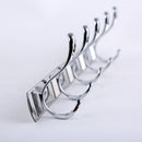 Easy Install Retro 5-Hook Wall Hanger Robe Towel Hanger Rack Metal Holder Home Bathroom Bedroom Kitchen Door Decor