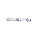 Rust Corrosion Resistant Chrome Double-deck 3 Hook Wall Hanger Coat Hat Towel Rack Home Bathroom Bedroom Kitchen Decor