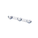 Rust Corrosion Resistant Chrome Double-deck 3 Hook Wall Hanger Coat Hat Towel Rack Home Bathroom Bedroom Kitchen Decor