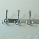 Multipurpose Fashionable 4 Hook Stainless Steel Wall Hanger With Screws FOR Living Room Bedroom Kitchen Supplies 35x4cm