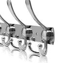 Multipurpose Fashionable 4 Hook Stainless Steel Wall Hanger With Screws FOR Living Room Bedroom Kitchen Supplies 35x4cm