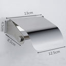 NEW Modern Square Chrome Stainless Steel Bathroom Toilet Paper Holder Tisser Box