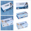 Nautical Wood Tissue Box Cover Tissue Case Starfish Shell Lighthouse 2 Sails