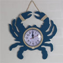 Bedroom Sitting Room Office Household Decor Mediterranean Style Modern Creative Crabby Wall Clock Bell