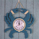 Bedroom Sitting Room Office Household Decor Mediterranean Style Modern Creative Crabby Wall Clock Bell