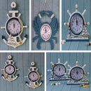 Bedroom Sitting Room Office Household Decor Mediterranean Style Modern Creative Crabby Wall Clock Bell