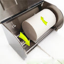 Stainless Steel Bathroom Toilet Paper Holder Roll Paper Towel Dispenser Wall Mounted