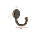 6Pcs Cloth Coat Towel Hangers Door Wall Kitchen Bedroom Bathroom Hooks