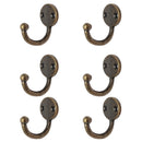 6Pcs Cloth Coat Towel Hangers Door Wall Kitchen Bedroom Bathroom Hooks