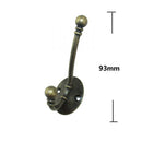 Pack of 6PCS Cloth Coat Towel Hangers Door Wall Kitchen Bedroom Bathroom Closet Hooks with 12 Screws