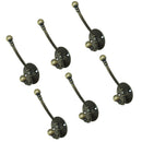 Pack of 6PCS Cloth Coat Towel Hangers Door Wall Kitchen Bedroom Bathroom Closet Hooks with 12 Screws