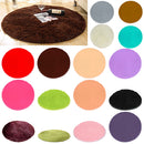 100cm Fluffy Rug Anti-Skid Shaggy Area Rug Bedroom Carpet Floor Mat Gray