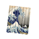 71" Shower Curtain Bathroom Waterproof Polyester Fabric Drapes &12 Hooks