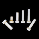 Pack of 50pcs M10*15 Plastic Screws Head Cap Hex Bolts Hexagonal Screws White