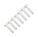 Pack of 50pcs M10*20 Plastic Screws Head Cap Hex Bolts Hexagonal Screws White