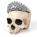 Resin Skull Figurine Human Head Headband Skeleton Replica Model 16*15*12.5cm