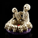 Human Skull Head Ashtray Holder Skull Skeleton Head Resin Statue Art 16cm