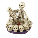 Human Skull Head Ashtray Holder Skull Skeleton Head Resin Statue Art 16cm