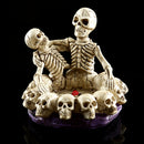 Human Skull Head Ashtray Holder Skull Skeleton Head Resin Statue Art 16cm