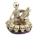 Human Skull Head Ashtray Holder Skull Skeleton Head Resin Statue Art 16cm