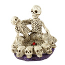 Human Skull Head Ashtray Holder Skull Skeleton Head Resin Statue Art 16cm
