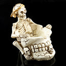 Human Skull Head Ashtray Holder Skull Skeleton Head Resin Statue Art 15cm