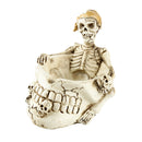 Human Skull Head Ashtray Holder Skull Skeleton Head Resin Statue Art 15cm