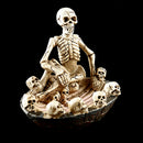 Skeleton Ashtray Statue Art Ornament Ash Holder Collectables Table Decor