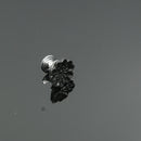 Set Of Vintage Style Ceramic Orchid Cabinet Door Pull Knob Cupboard Closet Drawer Pull Handle With Screw Black