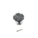 Set Of Vintage Style Ceramic Orchid Cabinet Door Pull Knob Cupboard Closet Drawer Pull Handle With Screw Black